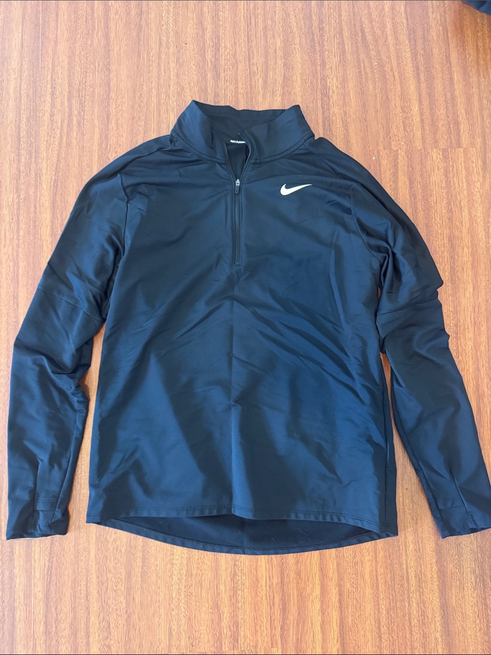 Nike Black Long-Sleeve Half-Zip Performance Jacket